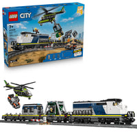 Thumbnail for LEGO City Police Train Heist Building Toy - Train Set with Police Car Toy for Boys & Girls, Ages 7+ - Pretend Play Set for Kids - Gifts for Birthdays - 60508