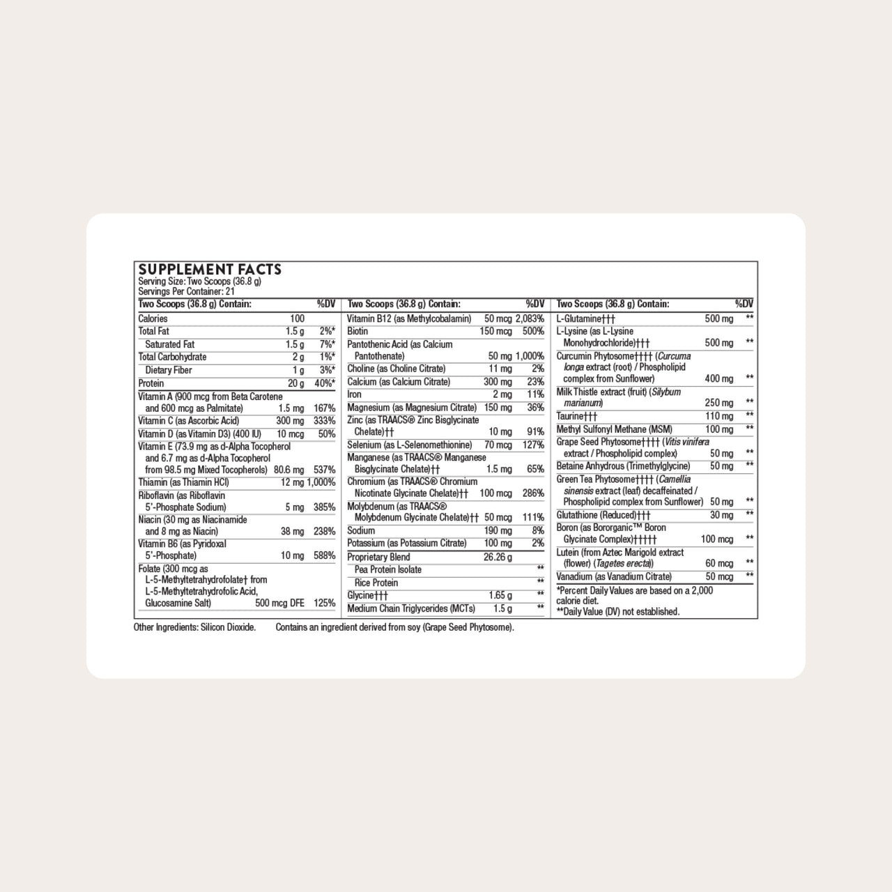 THORNE - MediClear Plus - Rice & Pea Protein Powder Supplement with a Complete Multi-Vitamin & Mineral Profile - Support for an Elimination or Detox Program* - Third-Party Certified - 21 Servings