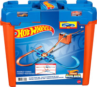 Thumbnail for Hot Wheels Toy Car Track Builder Playset, Deluxe Stunt Box with 25 Component Parts & 1:64 Scale Vehicle (Amazon Exclusive)