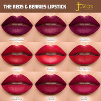 Thumbnail for Juvia's Place Reds & Berries Velvety Matte Lipsticks The Deep Reds Rude Girl - Dark Red, Soft-Matte Lipstick, Hydrating, Highly Pigmented, Creamy, Smooth, and Long-Lasting