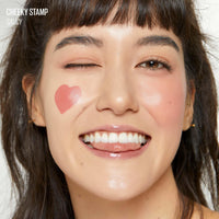 Thumbnail for KAJA Blusher - Cheeky Stamp 02 Saucy | Buildable & Blendable Shade with Heart-shaped Applicator, Sunkissed Finish, Travel size, Hygienic, Suitable for Beginners, Portable, Korean Makeup, 0.17 Oz