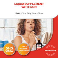 Thumbnail for Geritol Liquid Vitamin and Iron Supplement, Energy Support, Contains High Potency B-Vitamins and Iron, Pleasant Tasting, Easy to Swallow, No Artificial Sweeteners, Non-GMO, 12 Oz