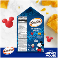 Thumbnail for Goldfish Disney Mickey Mouse Cheddar Crackers, Snack Crackers, 27.3 oz carton
