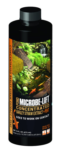 Thumbnail for Microbe-Lift Concentrated Barley Straw Extract Plus Liquid Peat Conditioner for Ponds and Outdoor Water Garden, Safe for Live Koi Fish, Plants, and Decorations, 16 Ounces