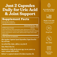 Thumbnail for Eu Natural Purge Uric Acid Flush - Eat & Drink What You Want - Uric Acid Support for Joints & Mobility with Celery Seed, Tart Cherry & Chanca Piedra - 60 Vegetarian Capsules
