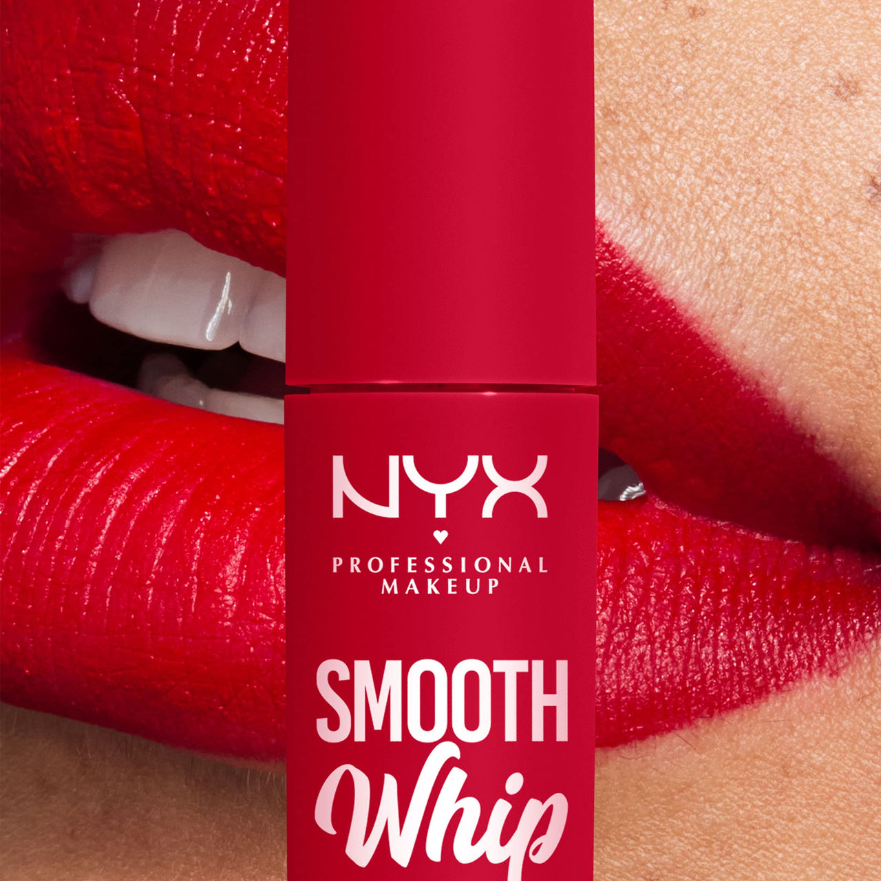 NYX PROFESSIONAL MAKEUP Smooth Whip Matte Lip Cream, Long Lasting, Moisturizing, Vegan Liquid Lipstick - Cherry CrÃ¨me (Classic Red)
