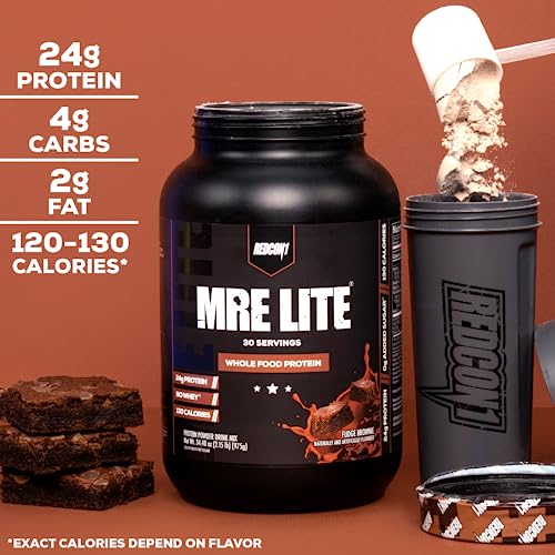 Image 5 of REDCON1 MRE Lite Whole Food Protein Powder, Blueberry Cobbler - 30 Servings