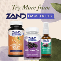Thumbnail for ZAND Elderberry Zinc Immunity Gummies with Vitamin C, Year-Round Immune Support for Children & Adults, 60 Count