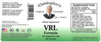 Thumbnail for Christopher's Original Formulas VRL Formula, Natural Immune Support, 100 Vegetarian Capsules