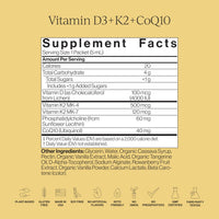 Thumbnail for CYMBIOTIKA Liposomal Vitamin D3 + K2 + CoQ10 Liquid Supplement, Enhanced Absorption, Joint + Bone Health, Immune Support, Heart Health, Gluten Free, Soy Free, Plant-Based, 28 5 mL Packets