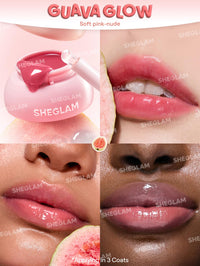Thumbnail for SHEGLAM Hydra Jelly Pocket Lip Jam Hydrating Nourishing Lip Gloss Moisturizing Lip Makeup-Guava Glow