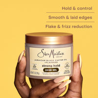 Thumbnail for SheaMoisture Edge Control Strong Hold Gel+Flaxseed Jamaican Black Castor Oil Keeps Edges in Place,No Flakes,Infused With Hydrolyzed Corn Starch,Glycerin,Indulgent Scent ParabenFree AntiFrizz Gel 3.5oz