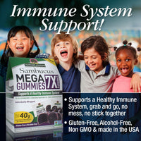 Thumbnail for Nature's Answer Sambucus Mega Gummies | 7x More Elderberry Concentration | Alcohol-Free, Gluten-Free, Gelatin-Free, Vegan, Non-GMO & No Preservatives | 30ct Gummies