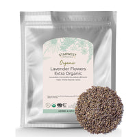 Thumbnail for Starwest Botanicals Dried Lavender Flowers Extra Organic - Edible Loose Lavender Buds for Tea, Drinks, Baking, & Cooking, Certified Kosher Herb, Non-GMO - Bulk 1 lb Bag