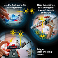 Thumbnail for LEGO Star Wars SMART Play: Luke’s Red Five X-Wing Interactive Building Toy - All-in-One Set - Reacts to How You Move and Play with a SMART Brick - Gift for Boys, Girls, Kids Ages 6+ - 75423