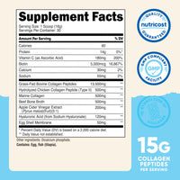 Thumbnail for Nutricost Multi Collagen Protein Complex (Unflavored, 30 Servings) - Supplement with Biotin, Hyaluronic Acid, and Collagen Peptides