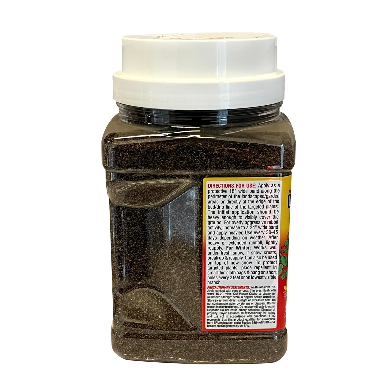 EPIC REPELLENTS Rabbit Scram All Natural Granular Repellent - All-Natural, Animal, People and Pet Safe Granule (2.5 lb Shaker)