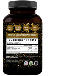Thumbnail for NatureBell 2 Pack Plant Based Hyaluronic Acid Supplements 250mg with 25mg Vitamin C & Biotin 5000mcg, 480 Total Capsules | Essential for Hair Growth, Joint Support, & Hydrating Skin | Non-GMO