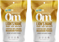 Thumbnail for Om Organic Mushroom Superfood Powder, Lions Mane, 3.5 Ounce (50 Servings) (Тwo Рack)