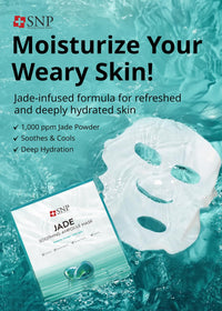 Thumbnail for SNP 1000ppm Real Jade Mineral Ampoule Sheet Mask | Cleansing and Purifying All Sensitive Skin Types | Calming, Hydrating, and Moisturizing Facial Skin | Korean Face Masks Skincare | 10 Sheets