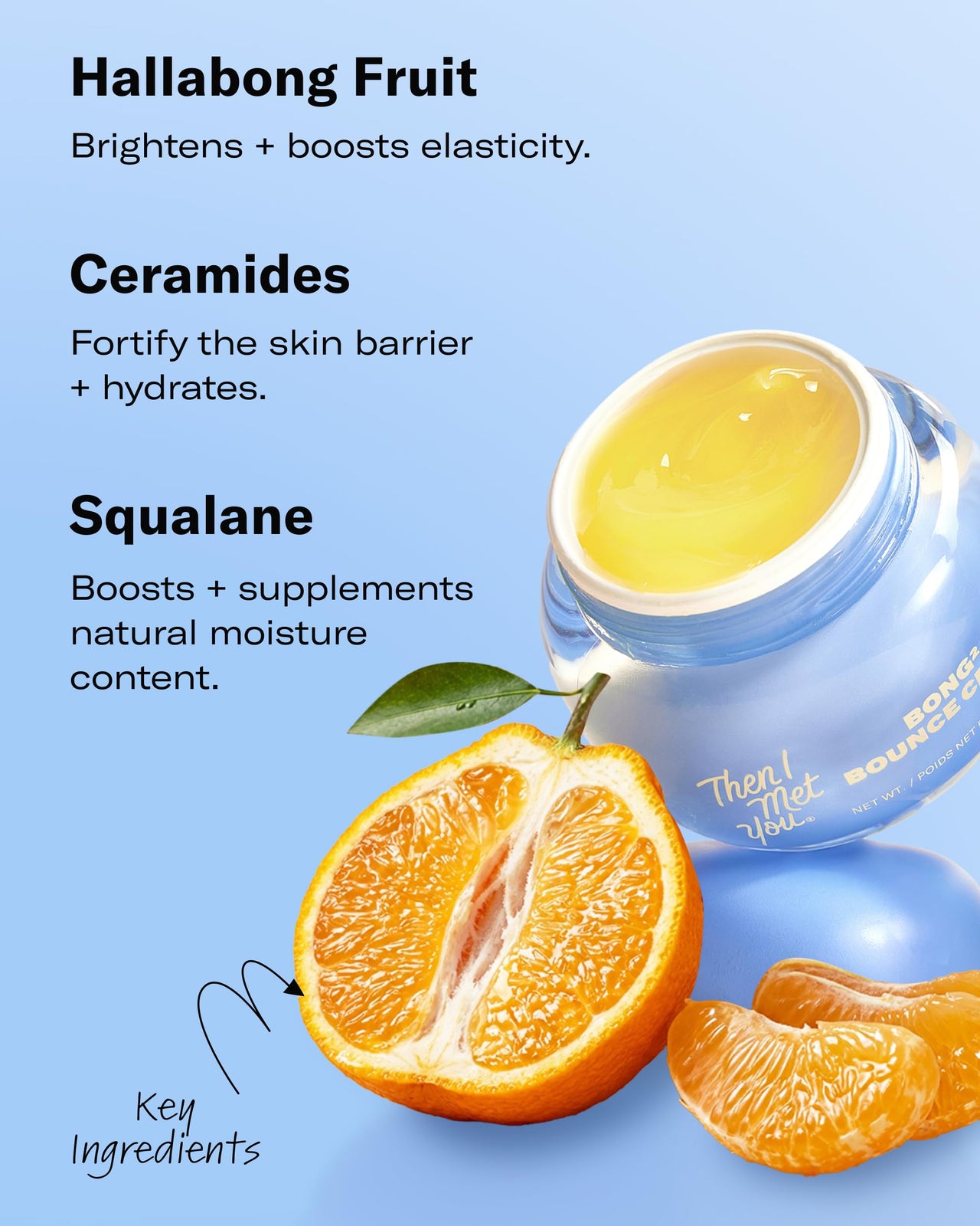 Then I Met You Bong² Bounce Cream, Allure Best of Beauty 2025, Lightweight Gel Cream Barrier Moisturizer with Omega-3 Fatty Acids, and Ceramides, Cruelty-Free, Hydration for Oily Skin, 1.69 fl oz