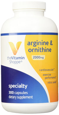 Thumbnail for Vitamin Shoppe - L-Arginine-Ornithine (Super Strength), 2000 mg