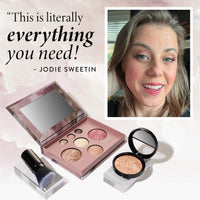 Thumbnail for LAURA GELLER NEW YORK Baked Starter Kit - Best of the Best Full Face Palette + Baked Balance-n-Brighten Powder Foundation + Retractable Angled Kabuki Brush Set (09 Toffee)