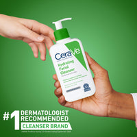 Thumbnail for CeraVe Hydrating Facial Cleanser, Moisturizing Face Wash For Dry Skin, Hyaluronic Acid + Ceramides + Glycerin, Hydrating Cleanser For Normal To Dry Skin, National Eczema Association Certified