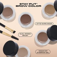 Thumbnail for Milani Stay Put Brow Color - Dark Brown (0.09 Ounce) Vegan, Cruelty-Free Eyebrow Color that Fills and Shapes Brows…