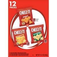 Thumbnail for Cheez-It Cheese Crackers, Baked Snack Crackers, Lunch Snacks, Variety Pack, 12.1oz Box (12 Packs)