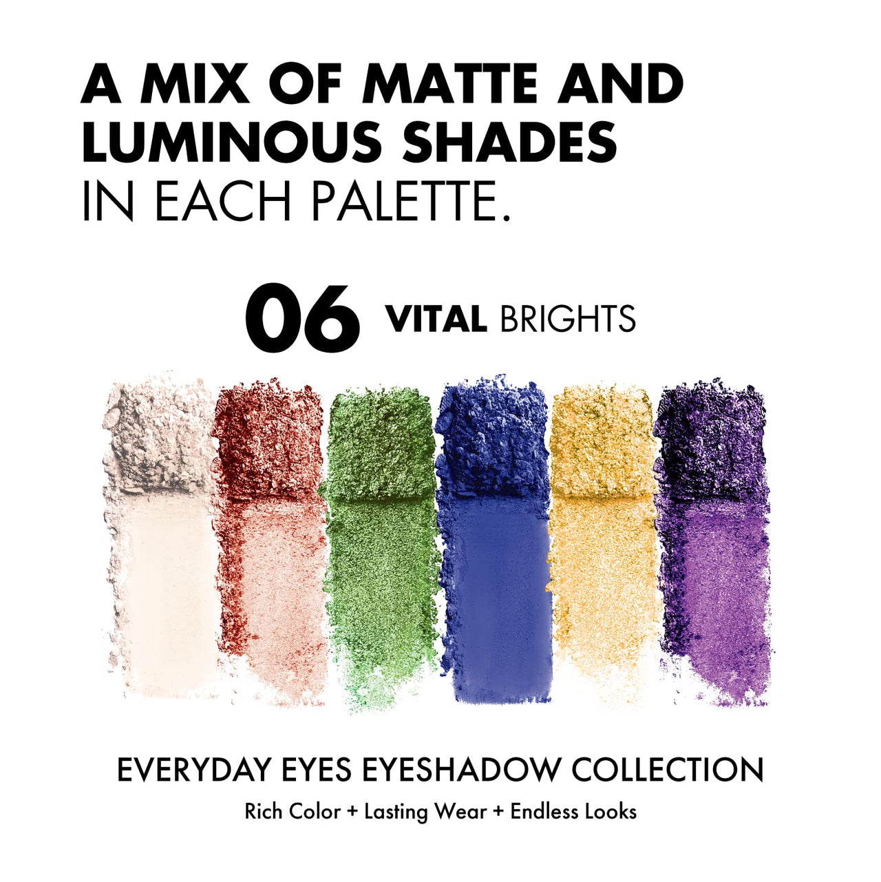 Milani Everyday Eyes Powder Eyeshadow, Vital Brights, 0.21 Ounce