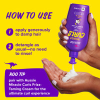 Thumbnail for Aussie Miracle Curls with Coconut Oil, Paraben Free Detangling Milk Treatment, 6.7 fl oz