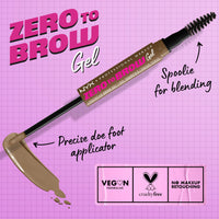 Thumbnail for NYX PROFESSIONAL MAKEUP Zero to Brow, Longwear Eyebrow Gel, Taupe