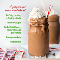 Thumbnail for Orgain Organic Vegan Protein Powder, Peppermint Hot Cocoa Holiday Flavor - 21g of Plant Protein, 5g Prebiotic Fiber, No Lactose Ingredients, No Added Sugar, Non-GMO, For Shakes & Smoothies, 1.02 lb