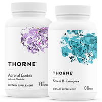 Thumbnail for THORNE - Adrenal Support Bundle - Adrenal Cortex and Stress B-Complex - Stress & Immune Management - 60 Servings