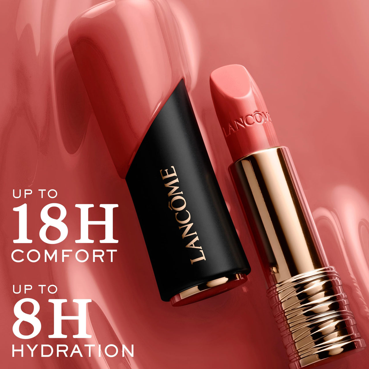 Lancôme L'Absolu Rouge Hydrating Cream Lipstick - Smudge-Resistant & Luminous Finish - Up To 18HR Comfort - 120 Call Me Sienna