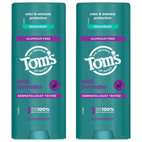 Thumbnail for Tom’s of Maine Wild Lavender Natural Deodorant for Men and Women, Aluminum Free, No Artificial Fragrances, Dyes, or Preservatives, Baking Soda Free, 48-Hour Odor Protection, 3.25 oz (2 Pack)