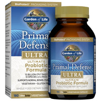 Thumbnail for Garden of Life Probiotics for Digestive Health and Gut Health Balance, Primal Defense Ultra Ultimate Formula, 15 Billion CFU and 13 Strains Plus HSOs, Vegetarian and Gluten Free, 180 Capsules