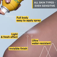 Thumbnail for Uriage Bariesun Moisturizing Sunscreen Spray SPF50+ 200 ml With Vitamin E|SPF Over Makeup|Very High Protection UVA/UVB & Blue Light |Easy To Apply Body Spray SPF|Water Resistant Suitable For Sensitive Skin