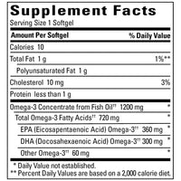 Thumbnail for Nature Made Burp-Less Fish Oil 1200 mg One Per Day, 120 Softgels, Fish Oil Omega 3 Supplement For Heart Health