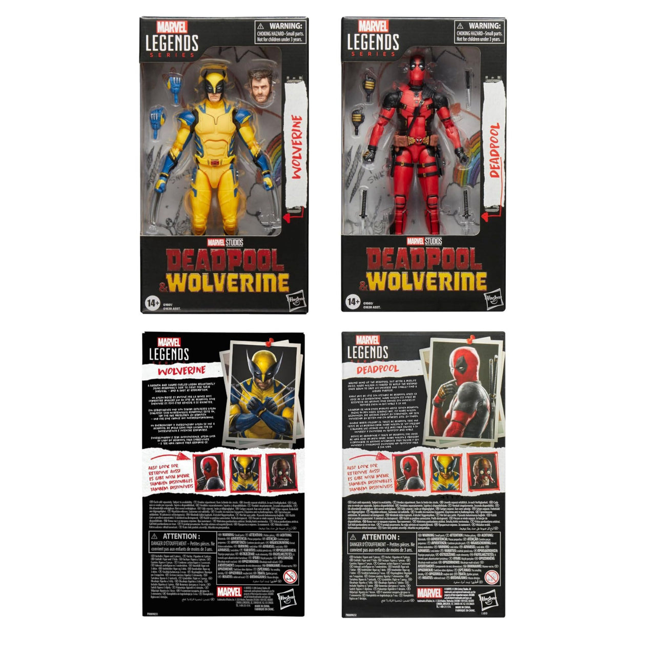 Marvel Legends Series: Deadpool & Wolverine Movie - Deadpool and Wolverine 6 Inch Action Figures Bundle