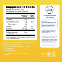 Thumbnail for Vital Proteins Collagen Peptides Powder, Collagen Supplements, Hair & Skin Health, 14 Servings, Lemon