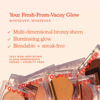 Thumbnail for Tower 28 Beauty Bronzino Illuminating Cream Bronzer for Sensitive Skin – Moisturizing, Silicone-Free, Vegan and Cruelty-Free – Color WEST COAST, Medium Warm Bronze