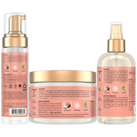 Thumbnail for SheaMoisture Curl Care Bundle, Coconut & Hibiscus, Locks Enhancing Smoothie, Hold & Shine Moisture Mist, Frizz Free Mousse for Curly Hair, Wavy Styles, Natural