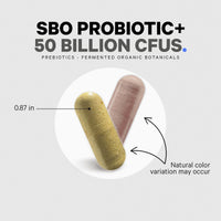 Thumbnail for Codeage SBO Probiotics, 50 Billion CFUs Per Serving, Multi Strain Soil Based Organisms Blend and Organic Fermented Botanical Blend, Shelf-Stable - 2 Pack