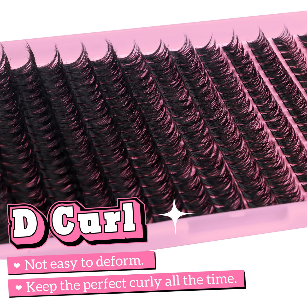 280Pcs Wispy Individual Lashes DIY Eyelash Extensions 8-16MM D-Curly Lash Extensions Lash Clusters 80D Cluster Eyelashes DIY at Home by ALICE