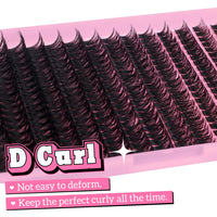 Thumbnail for 280Pcs Wispy Individual Lashes DIY Eyelash Extensions 8-16MM D-Curly Lash Extensions Lash Clusters 80D Cluster Eyelashes DIY at Home by ALICE