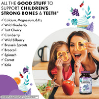 Thumbnail for BlueBonnet Super Earth Rainforest Animalz Calcium Magnesium And Vitamin D3 Chews, Natural Vanilla Frosting, White, 90 Count