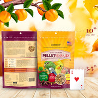 Thumbnail for LAFEBER'S Pellet-Berries Pet Bird Food, Made with Non-GMO and Human-Grade Ingredients, for Cockatiels, Conures, Parakeets (Budgies), Lovebirds (PelletBerries 10 oz)