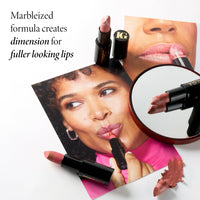Thumbnail for LAURA GELLER NEW YORK Italian Marble Sheer Lipstick - Strawberry Toffee - Hydrating & Lightweight - Vitamin E & Caster Seed Oil - Cream Finish